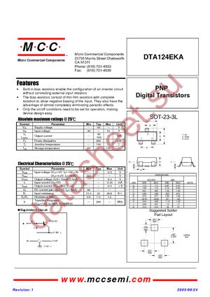 DTA124EKA-TP datasheet  